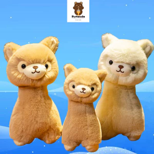 Đồ chơi sang trọng alpaca động vật thần thánh mô phỏng, đồ chơi sang trọng mềm mại, đồ chơi sáng tạo, trang trí phòng khách, quà tặng cho trẻ em, quà tặng Giáng sinh, quà tặng sinh nhật