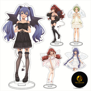 Móc Khoá, Mô Hình Standee Anime Thất Nghiệp Chuyển Sinh Rudeus Erisu Sylphiette Anime Trang Trí Bàn Học, Làm Việc