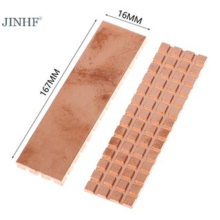 JINHF 1 Bộ Máy Tính Đồng Tản Nhiệt SSD M.2 2280 PCI-E NVME Cho PC Notebook, Kèm Tấm Nhiệt