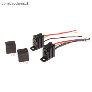[BBNZDD] 4 Pin / 5 Pin 30A 12V / 24V Ổ cắm rơle màu tím ô tô có dây có thiết bị đầu cuối Điều khiển ô tô Rơle ô tô tự động BVAH