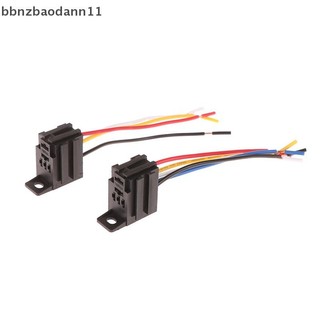 [BBNZDD] 4 Pin / 5 Pin 30A 12V / 24V Ổ cắm rơle màu tím ô tô có dây có thiết bị đầu cuối Điều khiển ô tô Rơle ô tô tự động BVAH