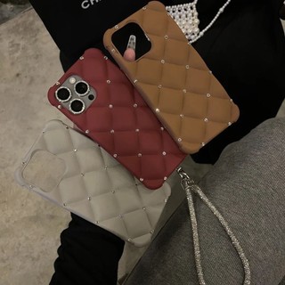 Ốp điện thoại kiểm tra kim cương giả sang trọng bằng kim cương giả cho iPhone16 15 14 13 12 11 Pro Max Vỏ bảo vệ camera chống sốc Vỏ silicon mềm chống rơi