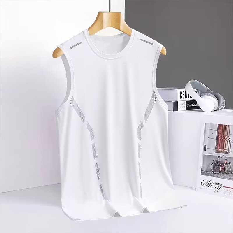 VG Áo thể dục không tay Ice Silk hợp thời trang dành cho nam