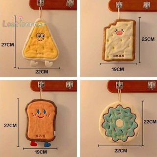 Lostcorner Dễ Thương Họa Tiết Hoạt Hình Khăn Lau Tay Dày Thấm Hút Khăn Mềm Có Vòng Đồ Dùng Phòng Tắm Mới