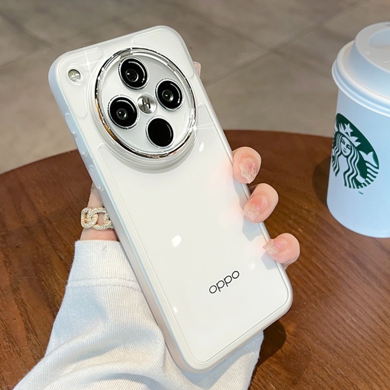 Dành Cho OPPO Find X8 Pro X3 X5 X6 X7 Ultra Matte Ốp Lưng Silicon Trong Suốt Bảo Vệ Ống Kính Máy Ảnh