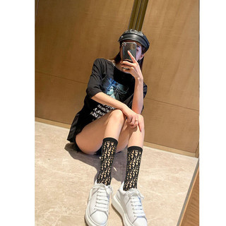 [Tất nữ oklife] Giày sandal mùa hè Tất mặc ngoài ins Vớ siêu mỏng hợp thời trang Lưới phong cách rỗng Tất ống giữa phù hợp cho nữ