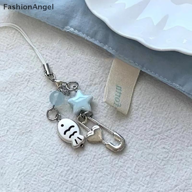 Fashionangel Mùa Hè Cá Nhỏ Ngôi Sao Quyến Rũ Móc Khóa Điện Thoại Dây Móc Khóa Túi Mặt Dây Chuyền Phụ Kiện Thẩm Mỹ Y2k Trang Sức VN