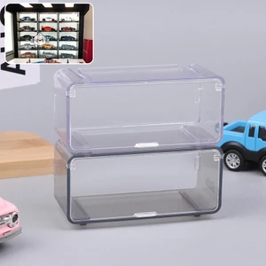 Maybest 1 Hộp Trưng Bày Ô Tô Trong Suốt Chống Bụi Có Thể Xếp Chồng Hộp Bảo Quản Không Có Xe Diecast Mẫu Trẻ Em Hợp Kim Xe Ô Tô Mô Hình Hộp Bảo Quản {VN}