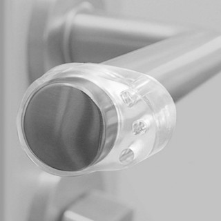5 Miếng cản tay nắm cửa hình chữ O Nút chặn cửa trong suốt PVC, Bộ đệm chống va chạm cho tay cầm mảnh, Thiết bị bảo vệ tường 32x25x14mm có đường kính vòng 18mm