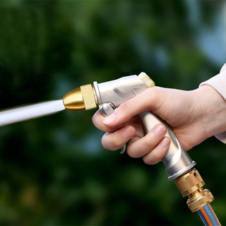 Đầu vòi xịt tăng áp rửa xe tưới cây kim loại mẫu mới, Vòi xịt rửa xe máy áp lực cao đa năng tiện lợi cho gia đình