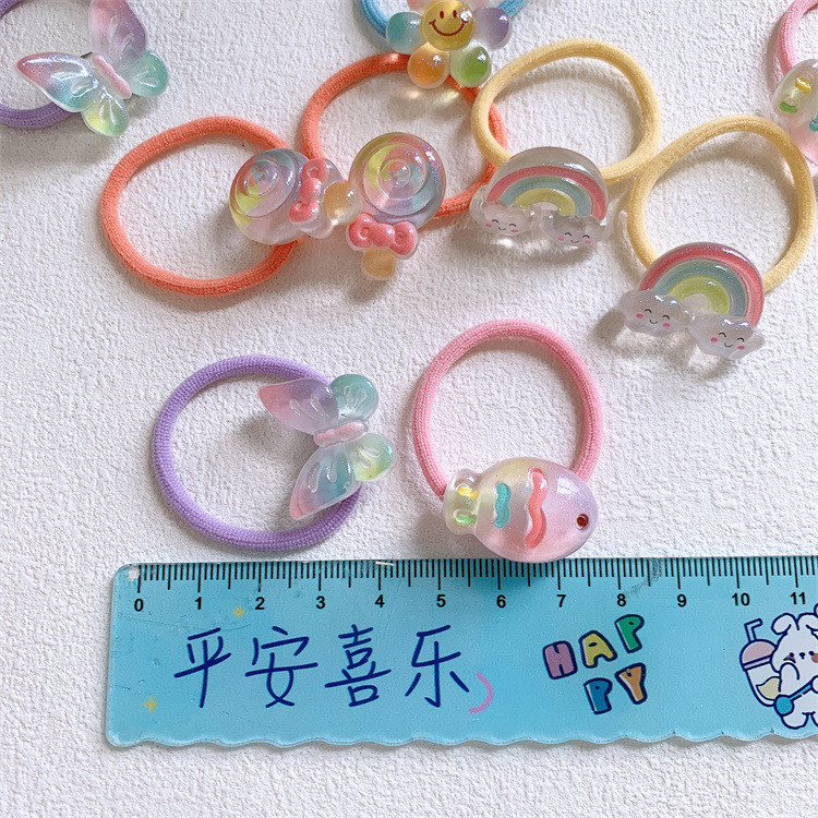 Dây buộc tóc bé gái dễ thương Dây buộc tóc có độ đàn hồi cao