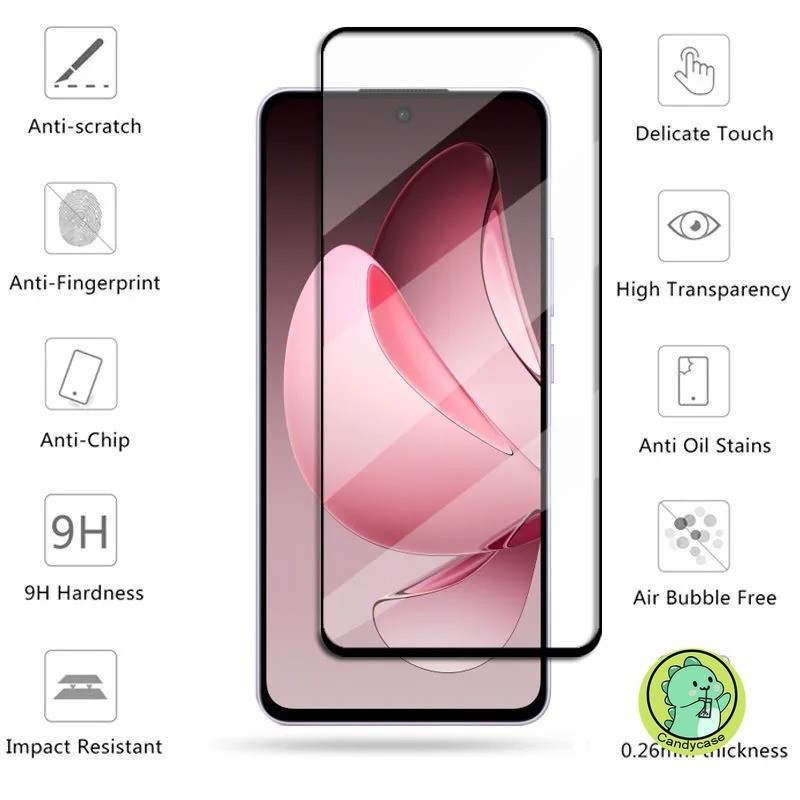 Kính Cường Lực Toàn Bộ 9D Cho OPPO Reno 13 13F 12 12F 11F 11 10 9 8 7 6 5 Pro Plus 11F 8T 8Z 7Z 4 3 Pro Lite SE 6 6Z 5Z 5F 4Z 4F 5G 4G Màn Hình Sang Trọng Phim bảo vệ bảo vệ
