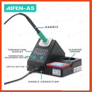 Máy hàn AIFEN A5 cầm tay, tay cầm điều khiển, phù hợp mũi hàn C210, kèm 1 mũi vát