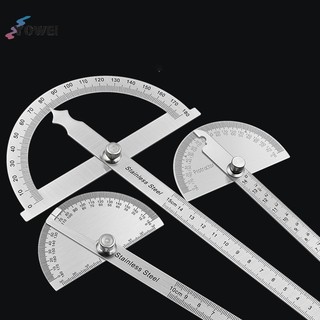 YOWEI 180 Độ Protractor Kim Loại Góc Finder Goniometer Thước Góc Dụng Cụ Chế Biến Gỗ VN