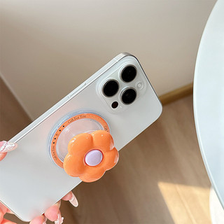 Đồng Bằng Macron 3d Hoa Tròn Màu Tròn Giá Đỡ Điện Thoại Từ Tính Cho IPhone 16 15 14 13 12 Pro Max 14 Plus Có Thể Gập Lại Pop Ring Grip Co Giãn Để Bàn Đứng P6
