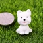 DARON Mini Nhựa Chó, Động Vật Dễ Thương Chó Con Thực Tế Bức Tượng Thu Nhỏ, Tượng Con Chó Con Trang Trí Nhà DIY Trang Trí Mô Hình Đồ Chơi Đồ Trang Trí Chó Phong Cảnh Vi Mô