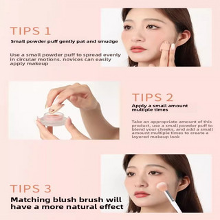 ForeverKey Blush Dán Bùn Trang Điểm Khỏa Thân Màu Đơn Tự Nhiên Nổi Bật Sáng Xanh Tím Hơi Say Ba Chiều Bùn Blush