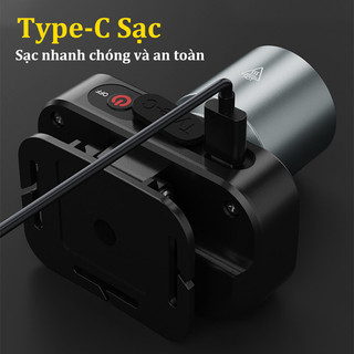 Đèn Pin Đội Đầu LED Siêu Sáng 500m, Chống Thấm Nước, Có Zoom Xa Gần, Phù Hợp Câu Cá, Du Lịch