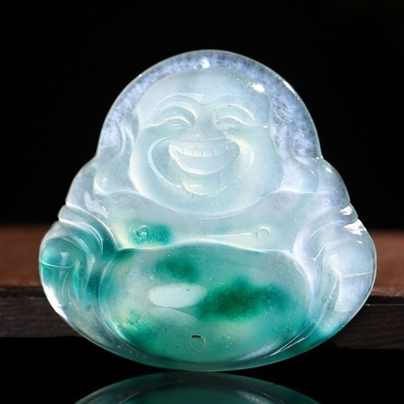 Mặt dây chuyền ngọc bích tự nhiên Mặt dây chuyền Guanyin Mặt dây chuyền Đá Ngọc Vòng cổ Nam Nữ Phong cách