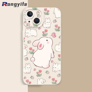 Ốp Điện Thoại Thỏ Đáng Yêu Cho OPPO Reno 13F 13 Pro 13F 12 12F 11F 11 10 9 Pro Plus 5G Vỏ Hoạt Hình Phong Cách Hàn Quốc Nhỏ Tươi Hoa Chống Sốc Ốp Lưng Mềm