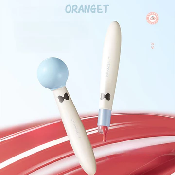 ORANGET Cọ Môi Dễ Thương Có Nắp Cọ Nhòe Cầm Tay Cho Nghệ Sĩ Trang Điểm Đầu Tròn Nhỏ Cho Môi Cọ Môi Silicon