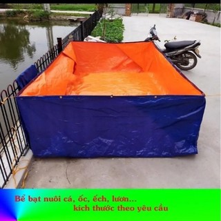 Bể bạt nuôi cá, tôm, lươn, ếch, bể Việt size lớn hàng dầy loại 1), Hàn tuổi thọ trên 3 năm