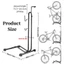 Giá đỗ xe đạp ICUCKO, Giá để xe đạp đa chức năng 3 trong 1, Giá đỡ sửa chữa MTB đứng trên sàn chắc chắn loại L chuyên nghiệp để đỗ xe hoặc sửa chữa