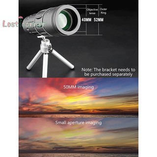 [Lostcorner] Kính thiên văn một mắt 16X52 Ống nhòm Zoom lấy nét kép Phạm vi HD Tầm nhìn ban đêm có dây đeo Ống kính quang học / Cao su ngoài trời [Mới]
