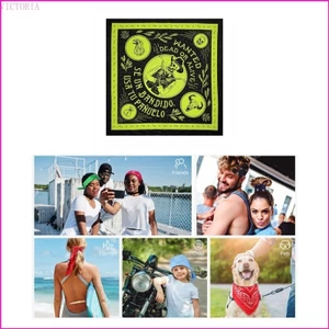 Vic Tinh Tế Phương Tây Bandana Dành Cho Người Lớn Thời Trang In Hình Sáng Tạo Hiphop Bandana Khăn Trùm Đầu Co Giãn Cho Biểu Diễn Sân Khấu