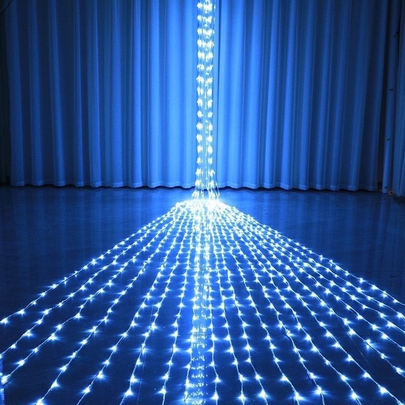 Đèn Led Rèm Mành Mưa Rơi Thác Nước 10 Sợi Dài 3mx2m Nhiều Chế Độ Chỉnh ...