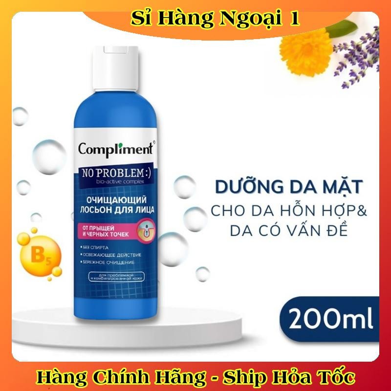 DATE MỚI] Toner Compliment No Problem Salicylic Acid Làm Sạch Da Kiềm Dầu Giảm Mụn 200ml - HÀNG NGA CHÍNH HÃNG