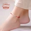 Phụ Kiện Chuông Vòng Chân Nữ Dây Đỏ Có Chuông Có Âm Thanh Gợi Cảm Đơn Giản Cổ Sinh Viên Mori Tay Dệt Vòng Chân