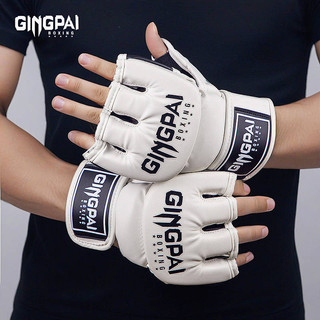 MMA Boxing Glove Half Finger Boxing Gloves Adult Men Muay Thai Combat Training UFC Professional Female Fighting Punching Bag idgW