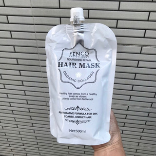 Kem hấp xả phục hồi nuỗi dưỡng, chống lão hoá tóc Fenco Nourishing Hair Mask 500ml [ TN ]
