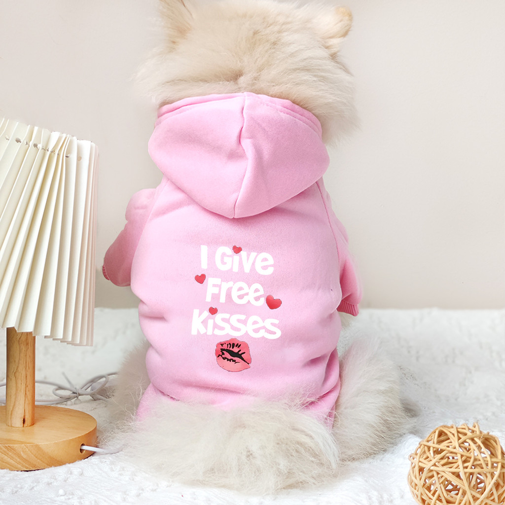 Áo Vest in họa tiết hôn mèo / chó mèo ấm áp cho chó nhỏ và vừa