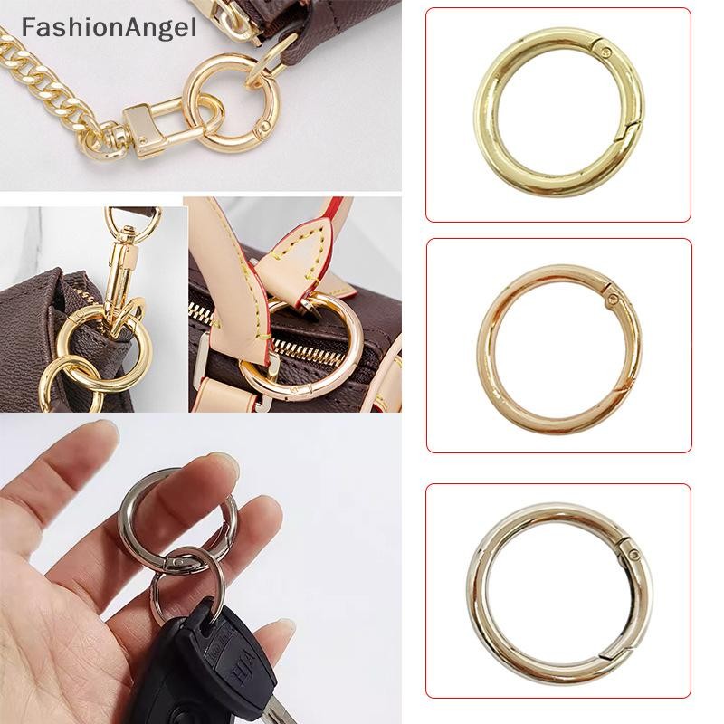 Fashionangel Spring Gate O Ring Túi da chìa khóa có thể mở được