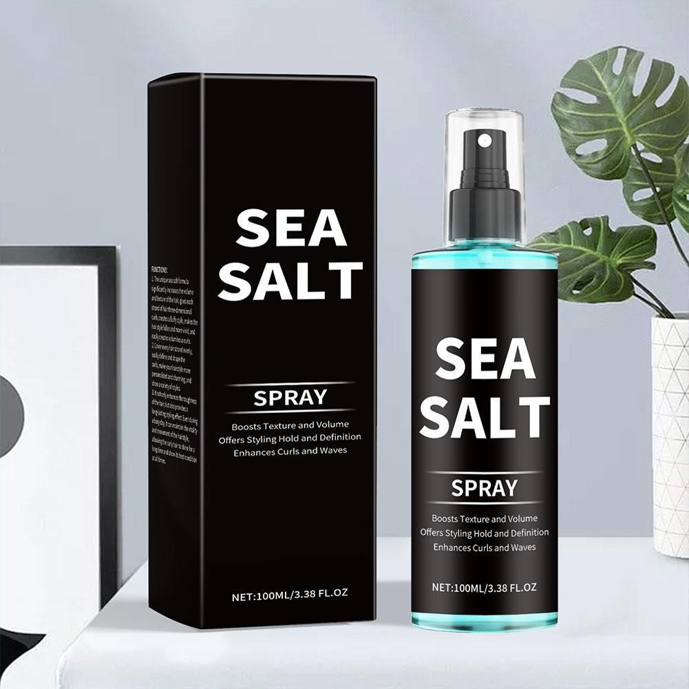 Xịt tóc xoăn muối biển tạo kiểu đàn hồi làm mới tóc 100ml Y8i1