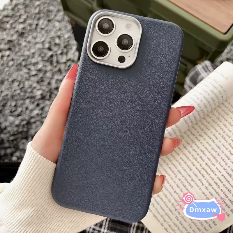 Ốp Điện Thoại Da Màu Trơn Đơn Giản Cho Realme 15T 15 14 Pro Plus 14X C75X C75 C73 C71 Narzo 80 Lite Note 70 5G 4G Vỏ TPU Mềm Da Kinh Doanh Họa Tiết Da Cảm Giác Lưng