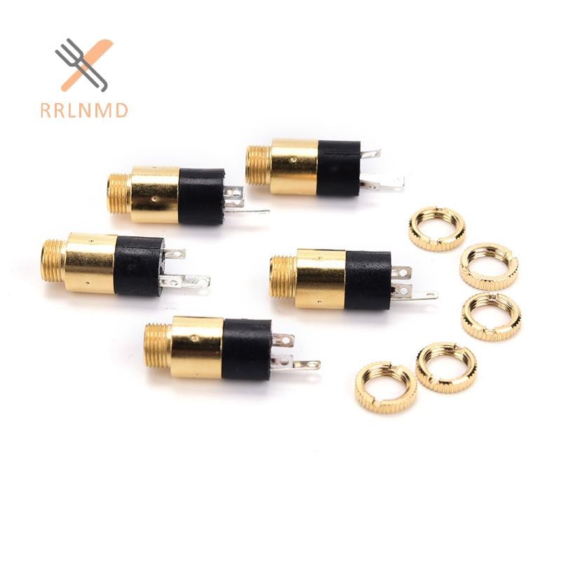 Rrlnmd 5 Chiếc PJ392 3.5 Mm Stereo Nữ Tất Jack 3.5 Âm Thanh Tai Nghe Kết Nối Vàng MỚI