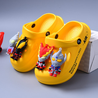 Dép lỗ Ultraman cho bé – Dép EVA mềm nhẹ chống trượt, thoáng khí đi biển mùa hè