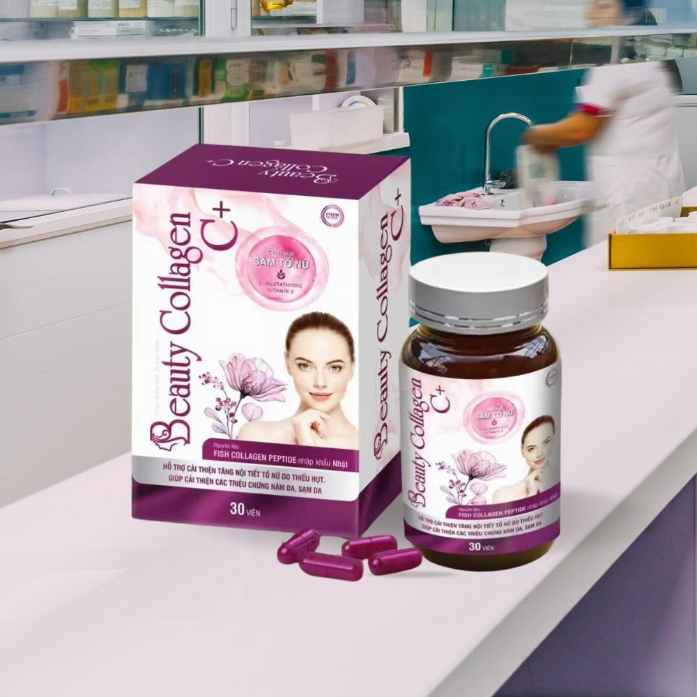 Viên Uống Beauty Collagen C+ AYOYA Bổ Sung Collagen Sâm Tố Nữ Cân Bằng Nội Tiết Tố Nữ Hộp 30 Viên