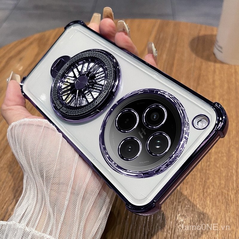 Ốp lưng silicon mềm trong suốt cho OPPO Find X8 Pro FindX8 FindX8Pro X8Pro X 8, chống sốc, viền đệm khí, bảo vệ chống rơi, có giá đỡ gập