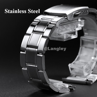 Dây đeo đồng hồ bằng thép không gỉ 16-22mm 5 hạt Jubilee Band 16mm 17mm 18mm 19mm Dây đeo đồng hồ đàn hồi 20mm 21mm cho đồng hồ thạch anh Đồng hồ cơ nam nữ