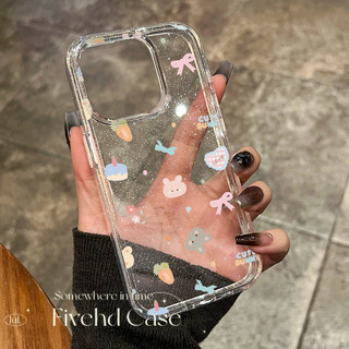 Ins Hàn Quốc Dễ Thương Girlish Dopamine Nơ Động Vật Bling Vỏ Cho iPhone 11 16 16E 15 14 13 12 Pro Xs Max XR X 7 8 Plus SE TPU Mềm HD Vỏ Điện Thoại Trong Suốt Bảo Vệ Lấp Lánh Vỏ