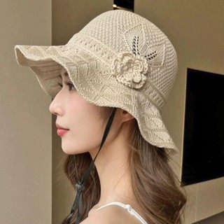 Mũ đan COZYNEST, Mũ xô thoáng khí vành rộng, Mũ che nắng có thể gập lại chống tia cực tím dành cho nữ