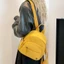 Ba lô Nylon nữ DARON, Ba lô đa năng di động màu trơn, Thời trang nhẹ thời trang có tay cầm Ba lô đi lại tối giản hàng ngày