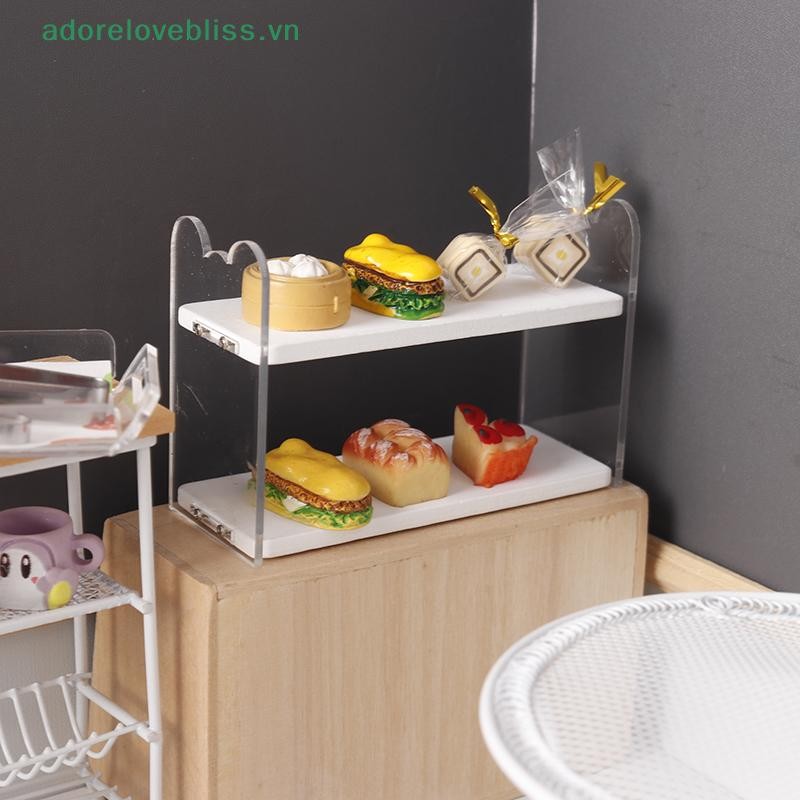 THÊM 1: 12 Nhà Búp Bê Thu Nhỏ Giá Để Đồ Thực Phẩm Kệ Đứng Kệ Sách Giá Hoa Bánh Mì Kệ Bảo Quản Mô Hình BSS
