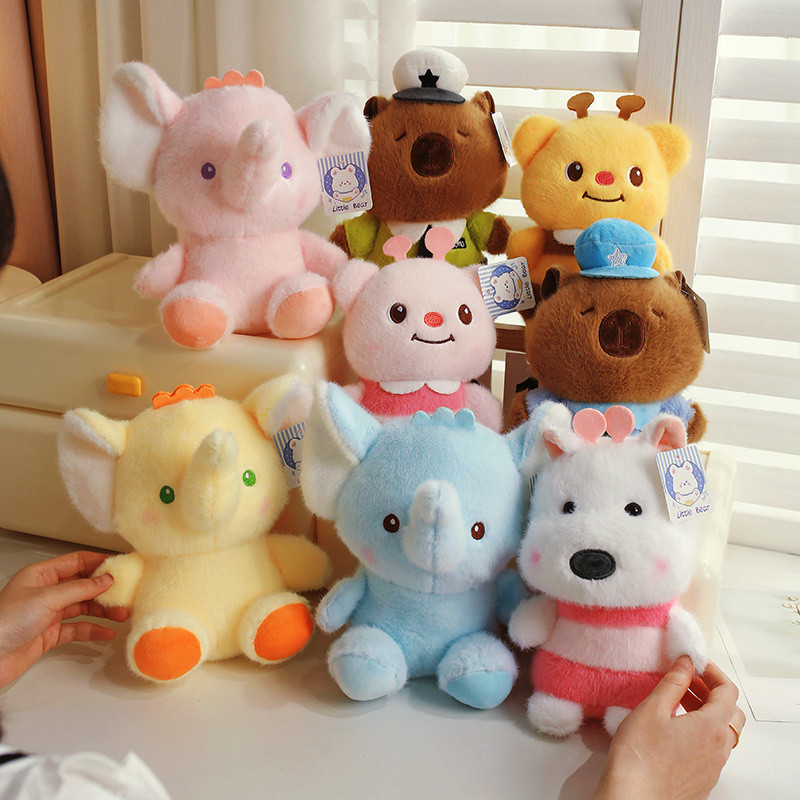 Rytanda Capybara Búp bê voi sang trọng Ong, Đồ chơi sang trọng cho gấu, Động vật mô phỏng dễ thương, Đệm Sofa mềm, Đồ chơi làm dịu trẻ em, Quà tặng sinh nhật bạn gái, Trang trí Giáng sinh