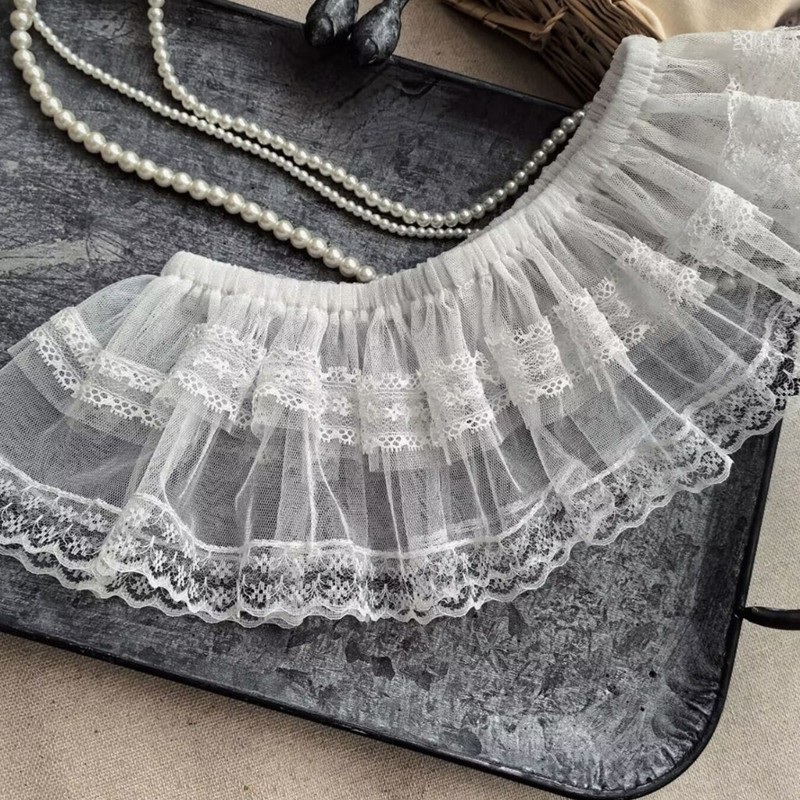 FL Váy lưới hai lớp thời trang cho bé gái Rèm ren trang trí cho bé gái cho những dịp thường ngày và đặc biệt