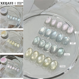 XEIJAYI Dòng Gel Móng Tay Pha Lê Đa Năng Mắt Mèo Siêu Sáng Mắt Mèo Keo Phototherapy Dán Nghệ Thuật Làm Móng Cho Cửa Hàng Làm Móng